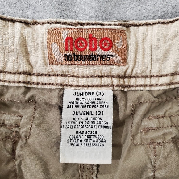 NOBO No Boundaries Cargo Pants Size 3 Juniors - Picture 14 of 15